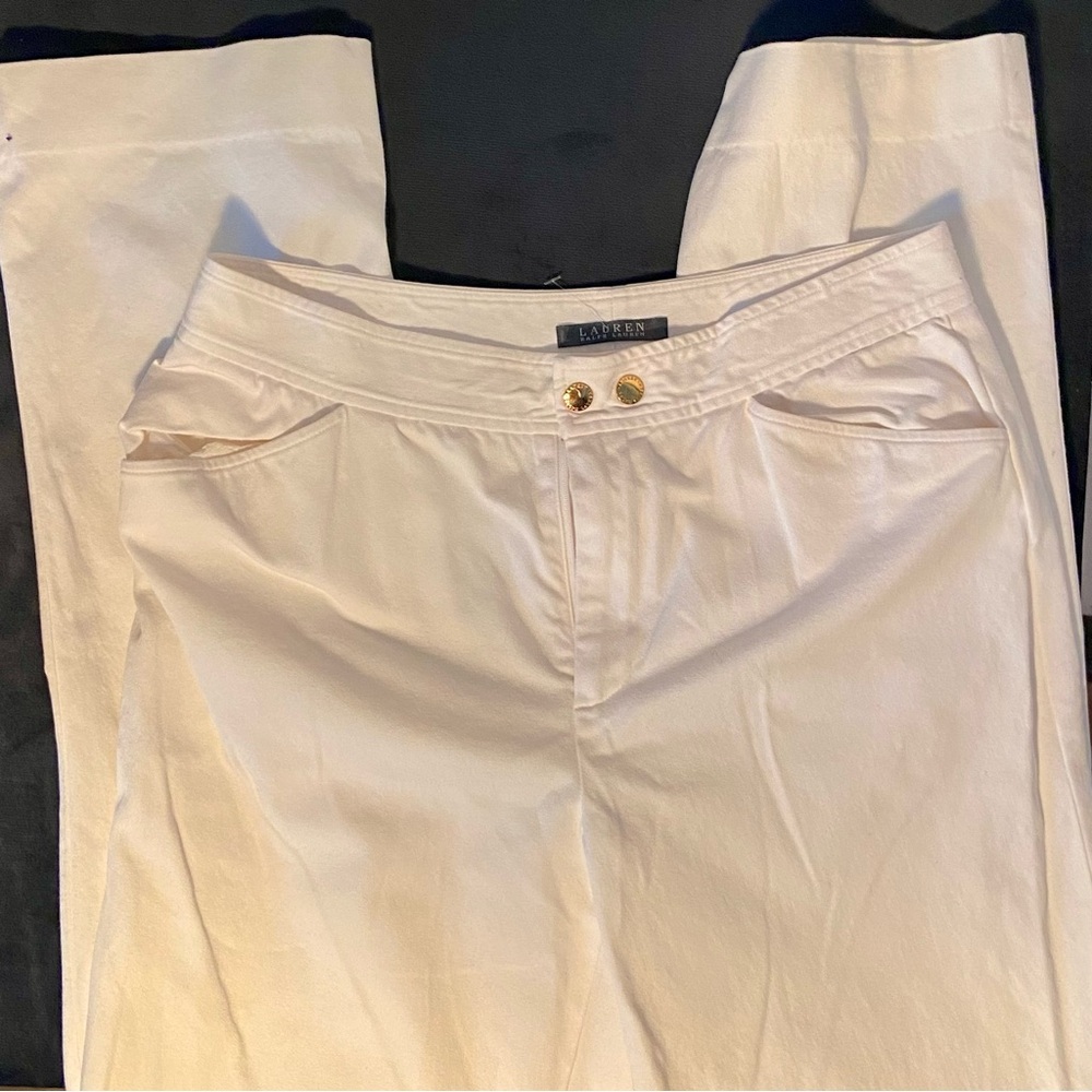 Ralph Lauren white Women's pants size 8